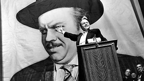 Orson Welles as Charles Foster Kane from the 1941 film Citizen Kane. Not only did Welles play the lead character of the film but he directed it as well.