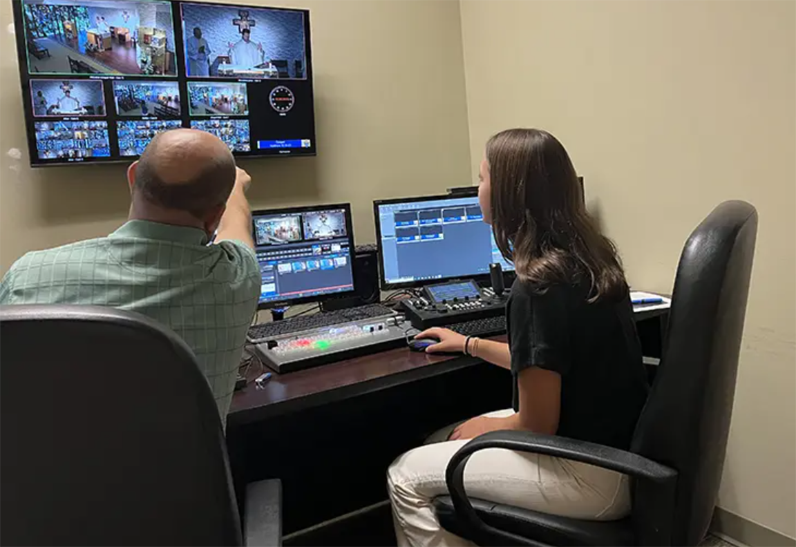 As part of her summer internship, Parker Steedman learns how a publication like The Georgia Bulletin operates.