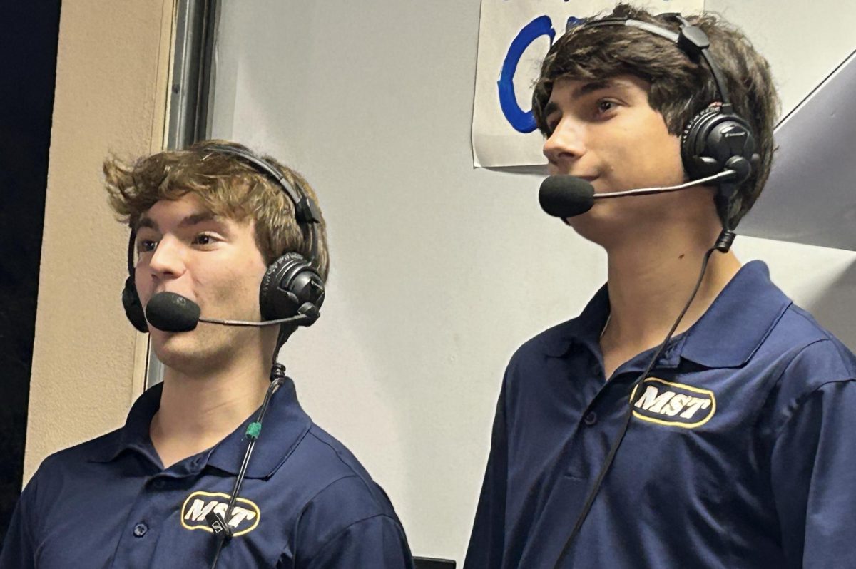 David Owens (left) is only one senior who will translate on-campus experience to a productive summer internship after graduation. (Photo Credit: Scott Tufts)