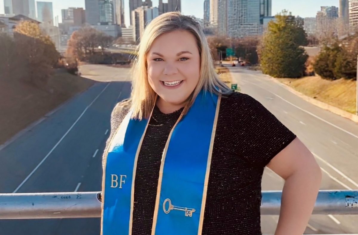 Debate coach Abby Schirmer joins the select group of individuals who have been inducted into the Gold Key Honor Society. (Schirmer)
