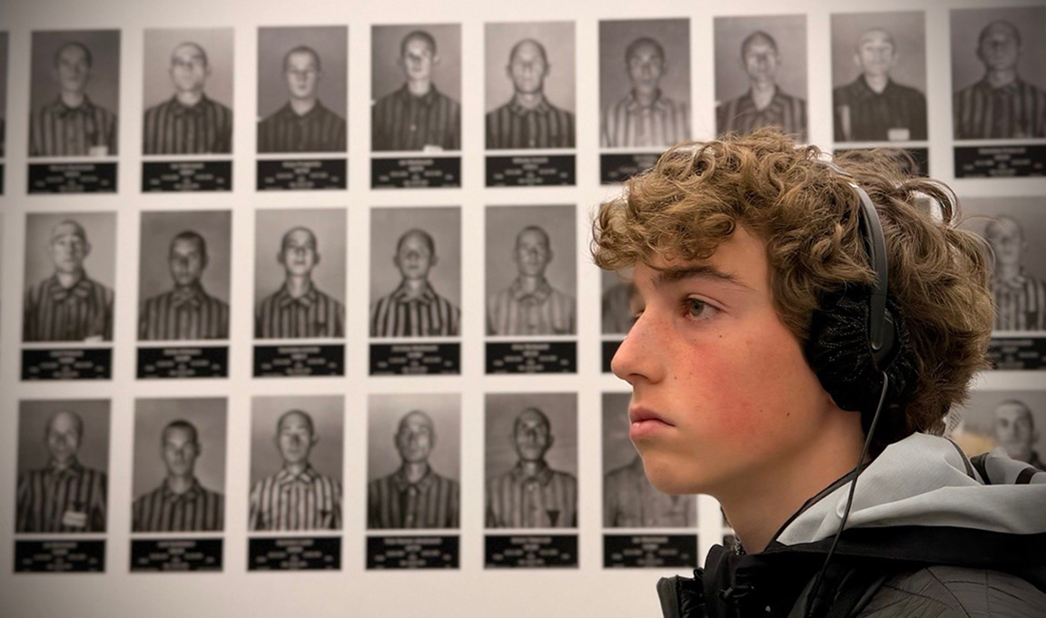 Patrick Nahas was only one of the many students who gained a richer understanding of the Holocaust thanks to the Bearing Witness Institute. (Brendan Murphy)